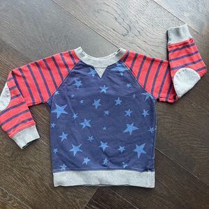 Hanna Andersson Stars & Stripes Sweatshirt, size 5